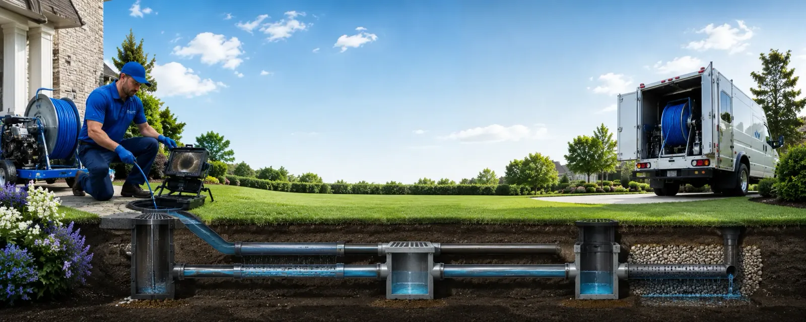 Outdoor drain cleaning information for Arden, NY